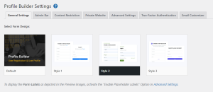 Select form templates