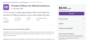 product filters for woocommerce