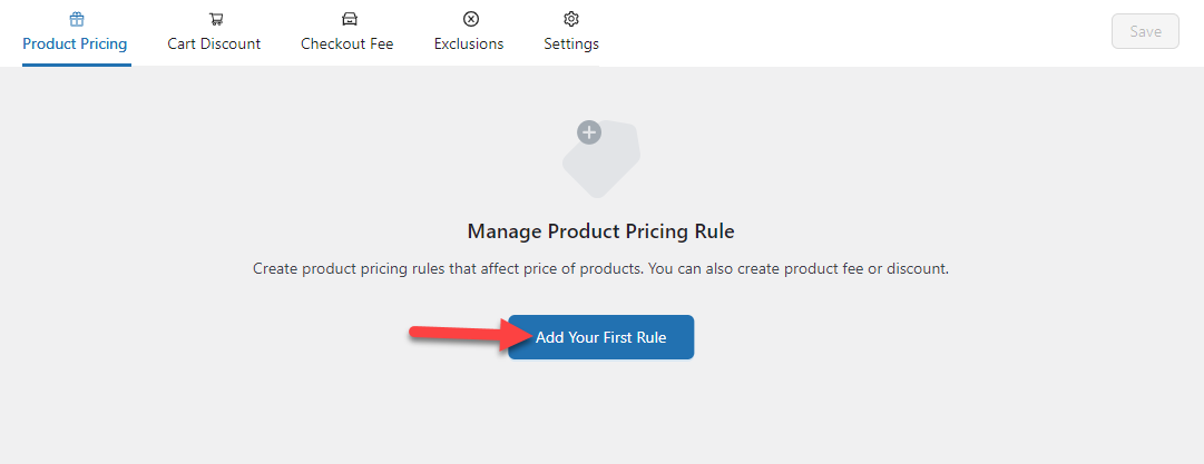 add your first yaypricing rule