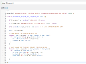 YayCommerce discount snippet