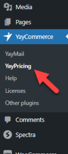 yaypricing settings