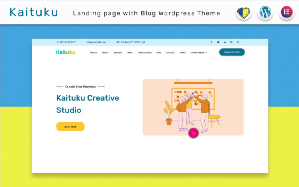 Kaituku - landing page design
