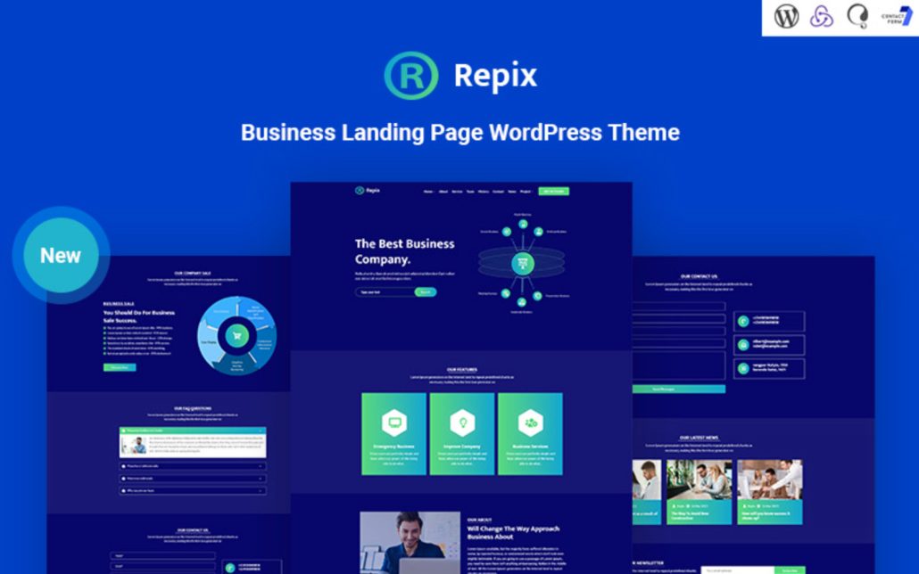 Repix - ready made landing page design
