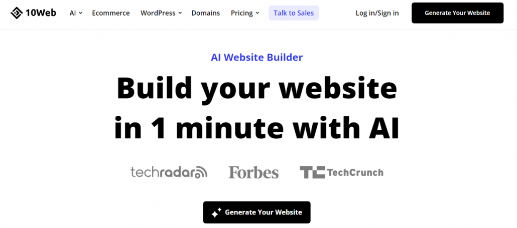 10web ai website builder