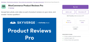 WooComerce product reviews pro