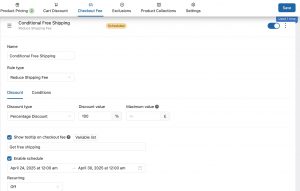 Set Conditional Free Shipping with YayPricing