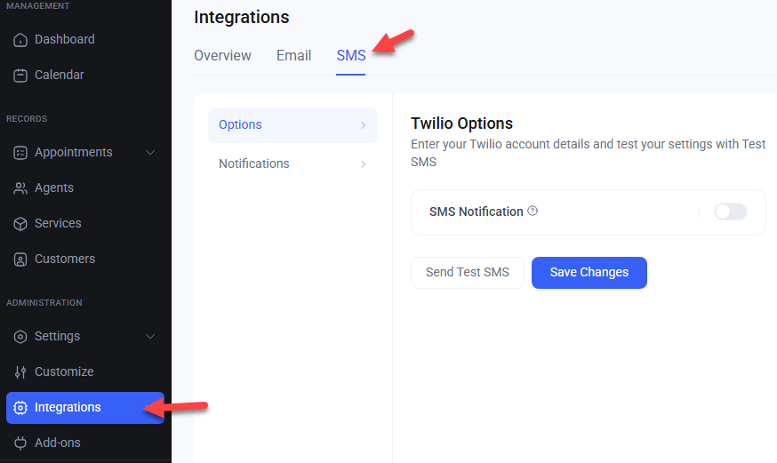 bookster integrations - how to send text message appointment reminders