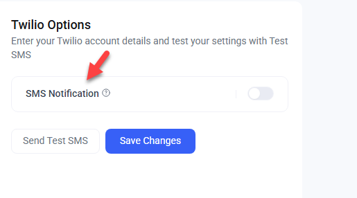 sms notifications disabled