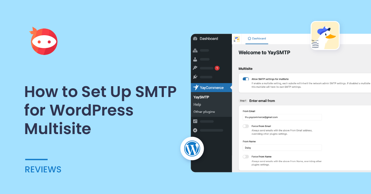 How to Set Up SMTP for WordPress Multisite the Easy Way (Using YaySMTP)