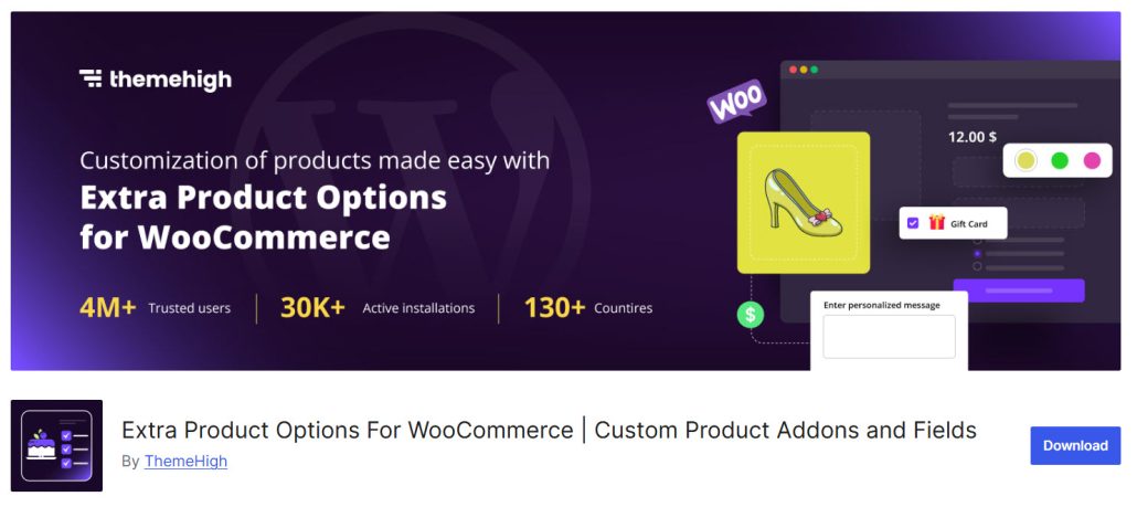 Extra Product Options for WooCommerce
