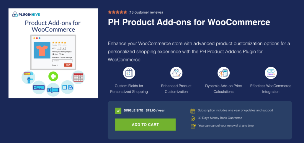 PH Product Add-ons for WooCommerce