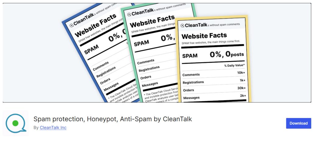 Spam protection, Honeypot, Anti-Spam by CleanTalk - WordPress Captcha Plugins