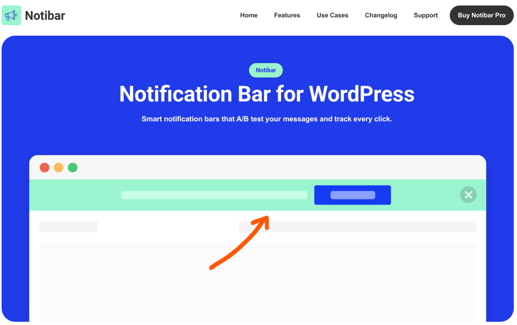 Notification Bar for WordPress